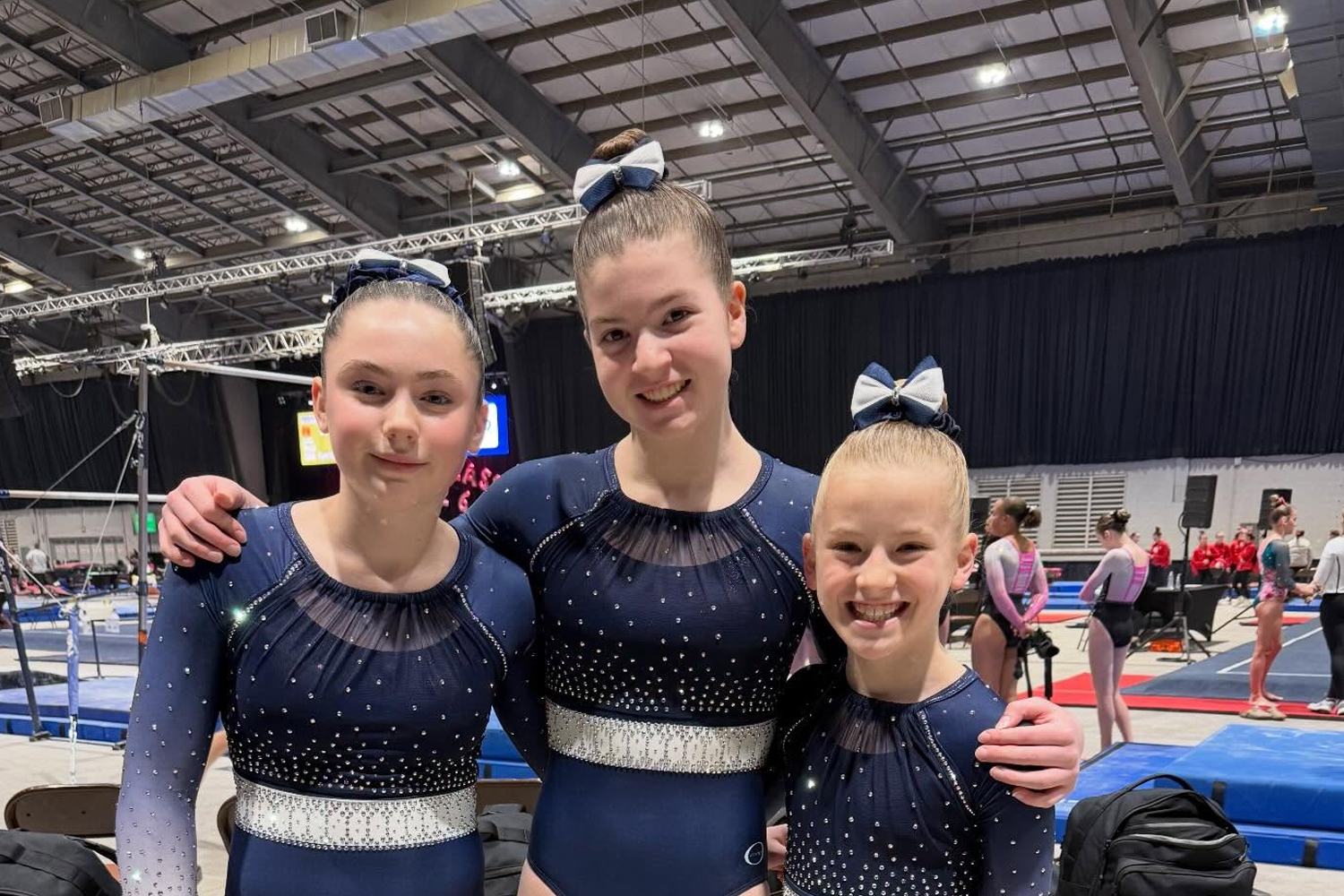 three girls in a class